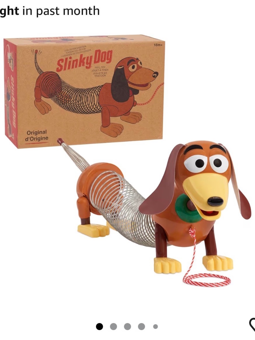 Disney Slinky Dog Pull Toy - Brown, Yellow, Green